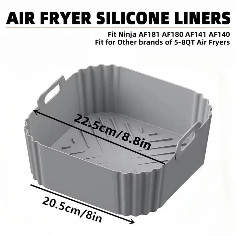 SILICONE AIR FRYER NON-STICK BASKET