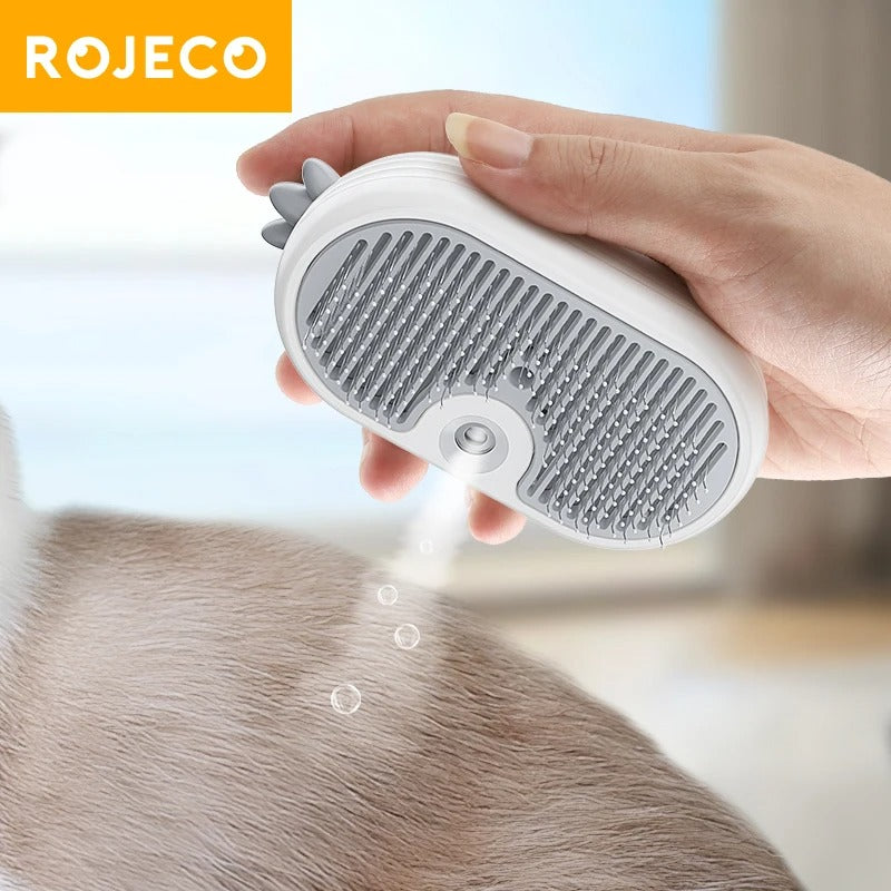 DESHEDDING GROOMING STEAM BRUSH