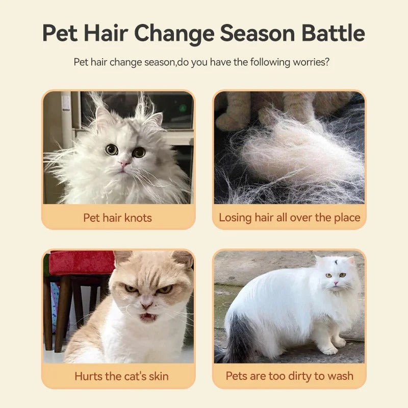 DESHEDDING GROOMING STEAM BRUSH