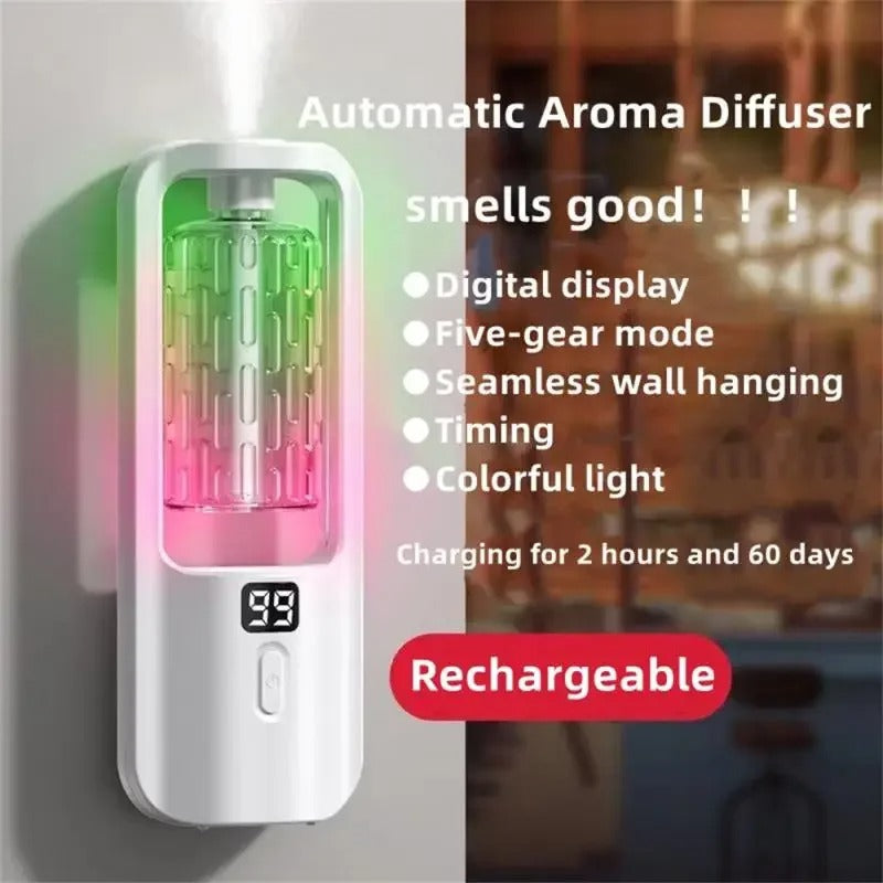 WALL MOUNTED AROMA DIFFUSER & ESSENTIAL OILS