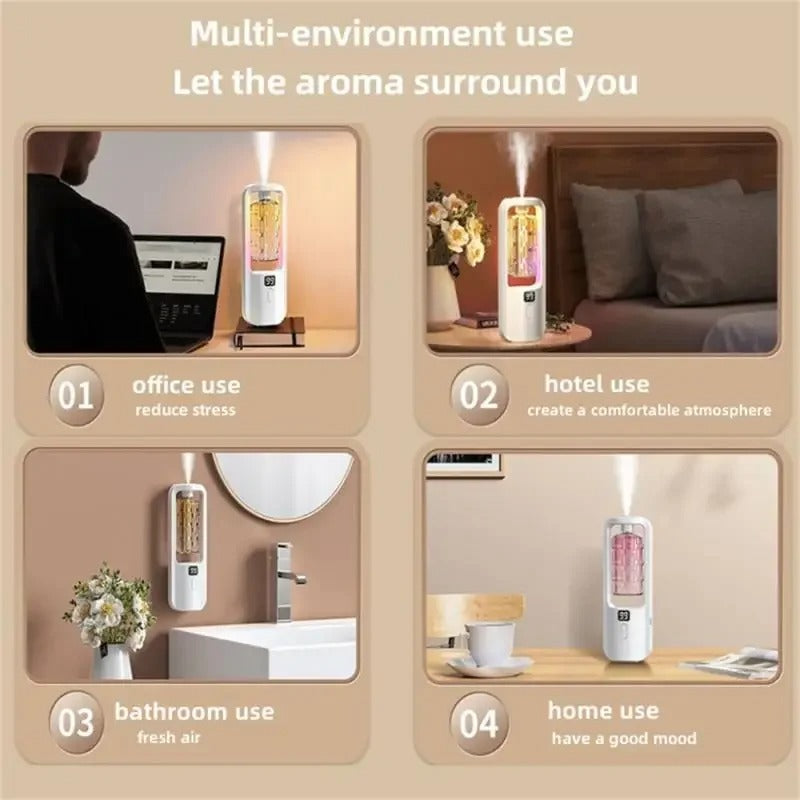 WALL MOUNTED AROMA DIFFUSER & ESSENTIAL OILS