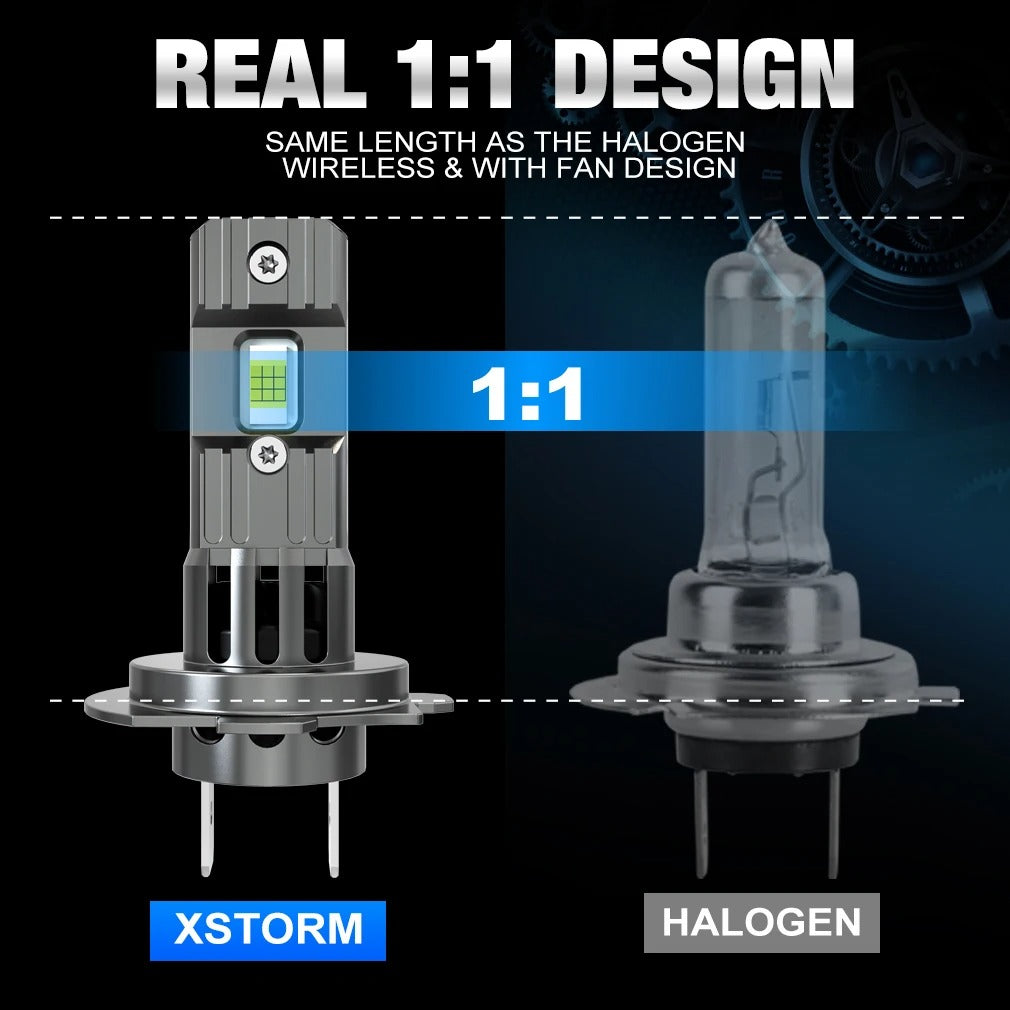 XSTORM H7 LED Headlight Kit Mini Bulb 100W 25000LM 6000K CSP for Car Headlamp 12V White Auto Fog Lamps H7 Led