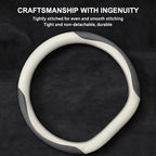 LEATHER ANTI-SLIP STEERINGWHEEL COVER