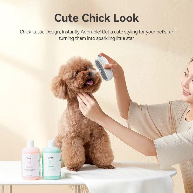 DESHEDDING GROOMING STEAM BRUSH