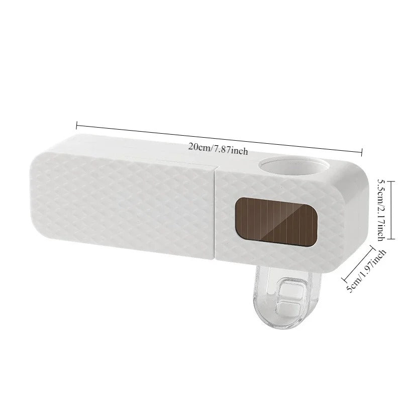 WALL MOUNTED SMART TOOTHBRUSH HOLDER & AUTOMATIC TOOTHPASTE DISPENSER