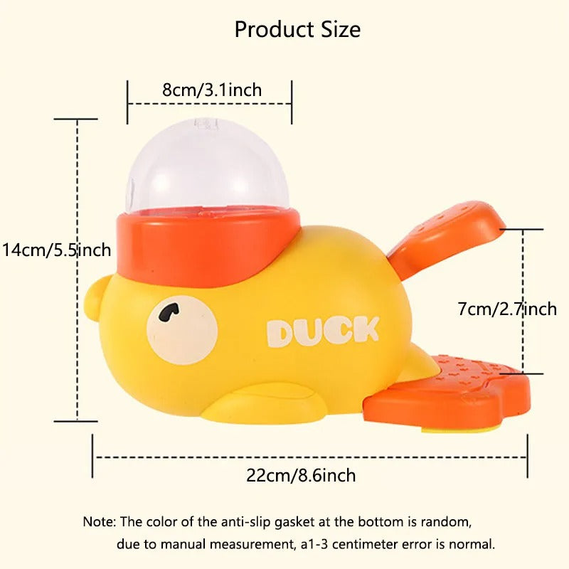 TRAINING PET FEEDER LITTLE YELLOW DUCK LEAKING DEVICE