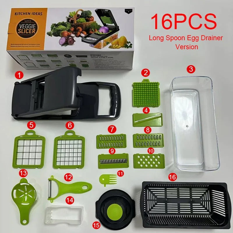 16 IN 1 MULTI-FUNCTION VEGTABLE CHOPPER