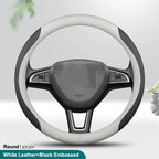 LEATHER ANTI-SLIP STEERINGWHEEL COVER