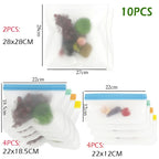 REUSEABLE SILICONE FOOD STORAGE BAGS